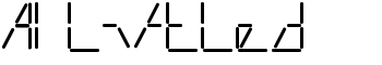 AI liftled font