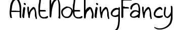 download AintNothingFancy font