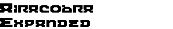 Airacobra Expanded font