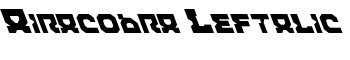 Airacobra Leftalic font