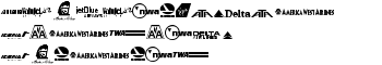 Airline Logos Past and Present font