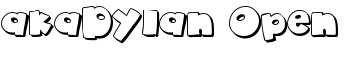 download akaDylan Open font