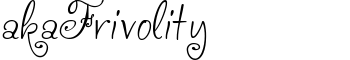 akaFrivolity font