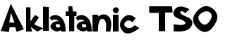 download Aklatanic TSO font