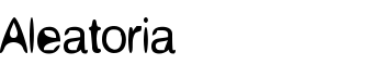 download Aleatoria font