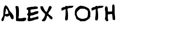 Alex Toth font