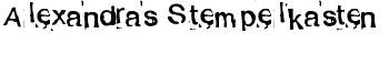 download Alexandras Stempelkasten font