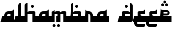 Alhambra Deep font