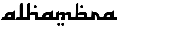 Alhambra font