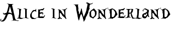 download Alice in Wonderland font