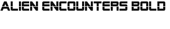 download Alien Encounters Bold font