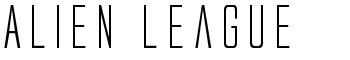 Alien League font