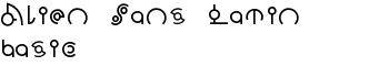 Alien Sans Latin basic font