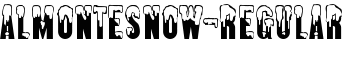 AlmonteSnow-Regular font