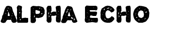 Alpha Echo font