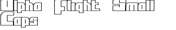 Alpha Flight Small Caps font