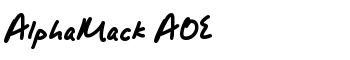 AlphaMack AOE font
