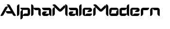 AlphaMaleModern font