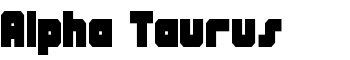 Alpha Taurus font