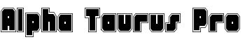 Alpha Taurus Pro font