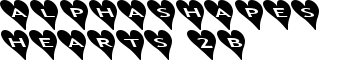 download AlphaShapes hearts 2b font