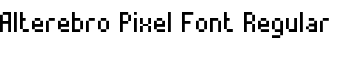download Alterebro Pixel Font Regular font