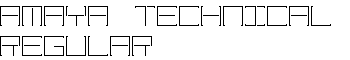 Amaya Technical Regular font
