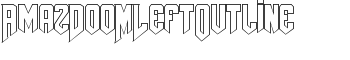 AmazDooMLeftOutline font