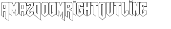 AmazDooMRightOutline font