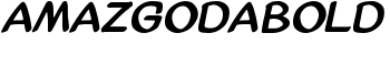 AmazGoDaBold font