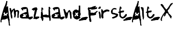 download AmazHand_First_Alt_X font