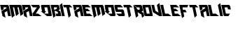 AmazObitaemOstrovLeftalic font