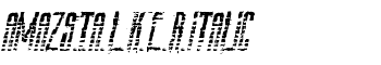 AmazS.T.A.L.K.E.R.Italic font