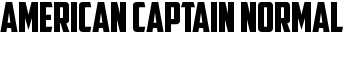 American Captain Normal font