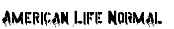 American Life Normal font