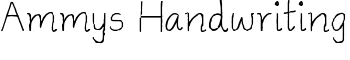 Ammys Handwriting font