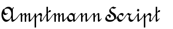 Amptmann Script font