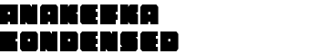 Anakefka Condensed font