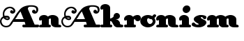 AnAkronism font