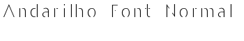 Andarilho Font Normal font