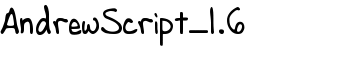 download AndrewScript_1.6 font