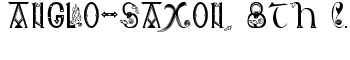 Anglo-Saxon, 8th c. font