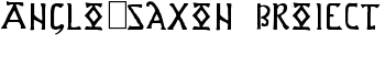 Anglo-Saxon Project font