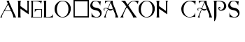 Anglo-Saxon Caps font