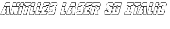 download Anitlles Laser 3D Italic font