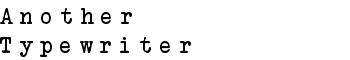 Another Typewriter font