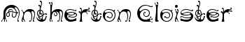 download Antherton Cloister font