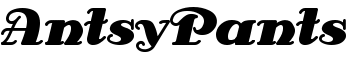AntsyPants font