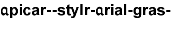 Apicar--stylr-Arial-gras- font