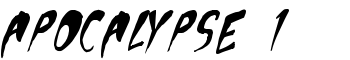 download Apocalypse 1 font